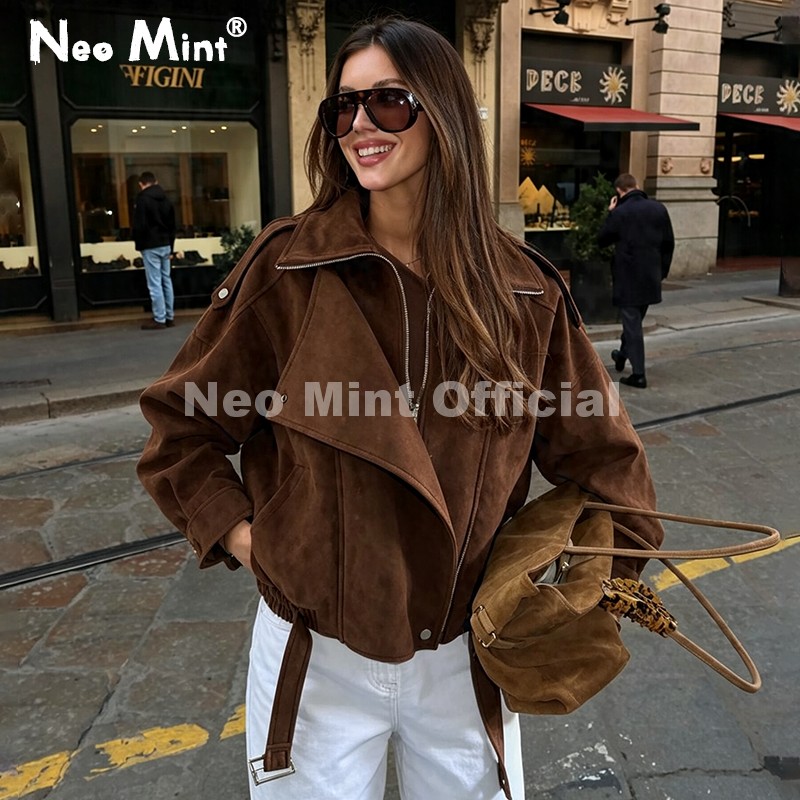 Streetwear Brand Designer - Neo Nane Sonbahar Yeni Kahverengi Büyük