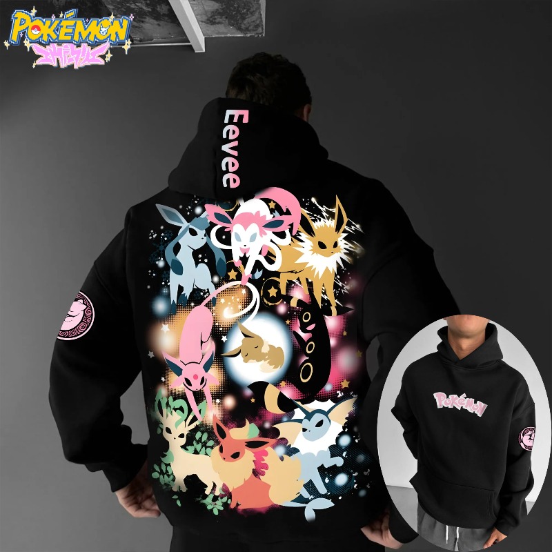Streetwear Brand Y2K - 2025 Pokemon Klasik Karakteri Eevee Ailesi