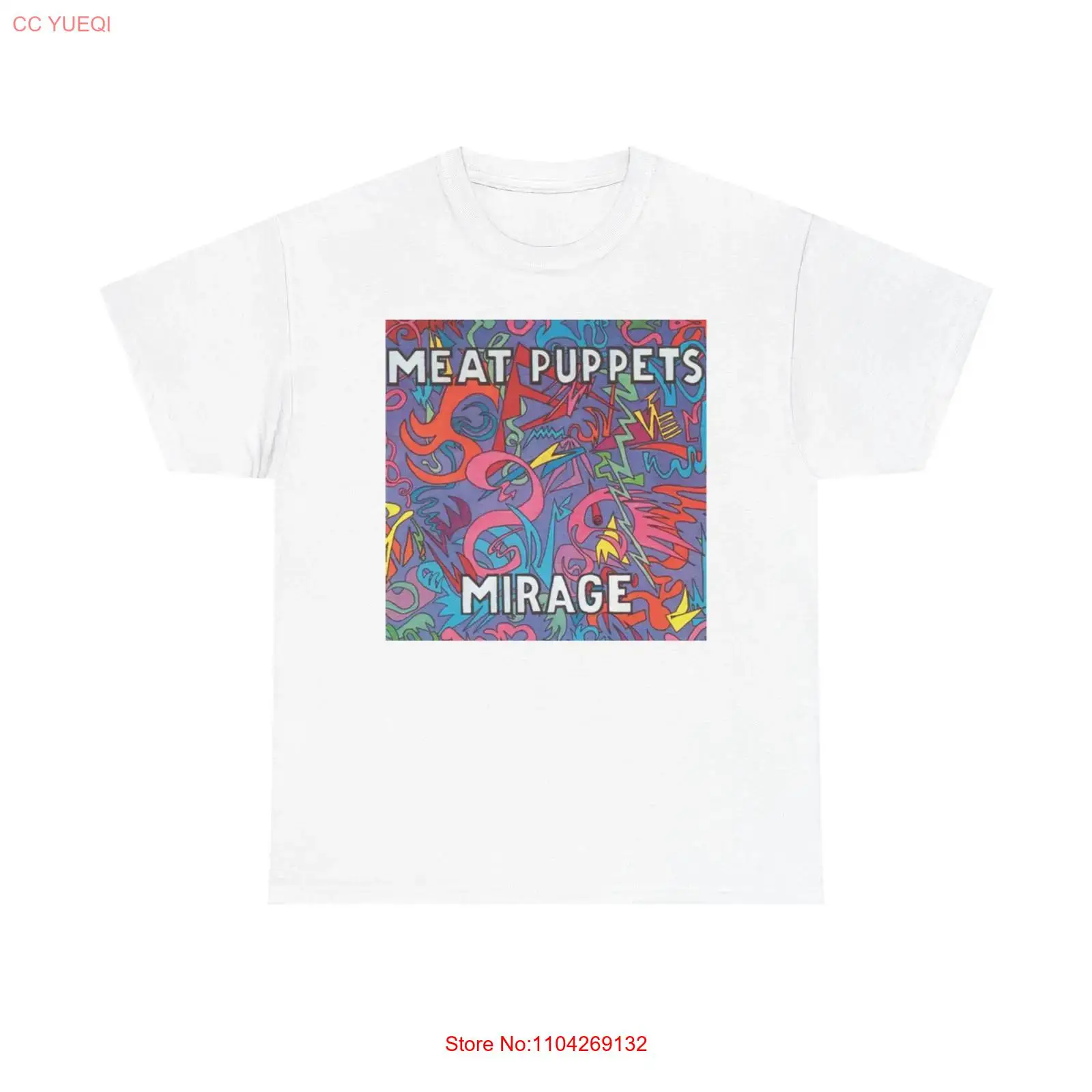 Streetwear Brand Graphic Designer - Meat Puppets Mirage Tişört Ağır Pamuklu