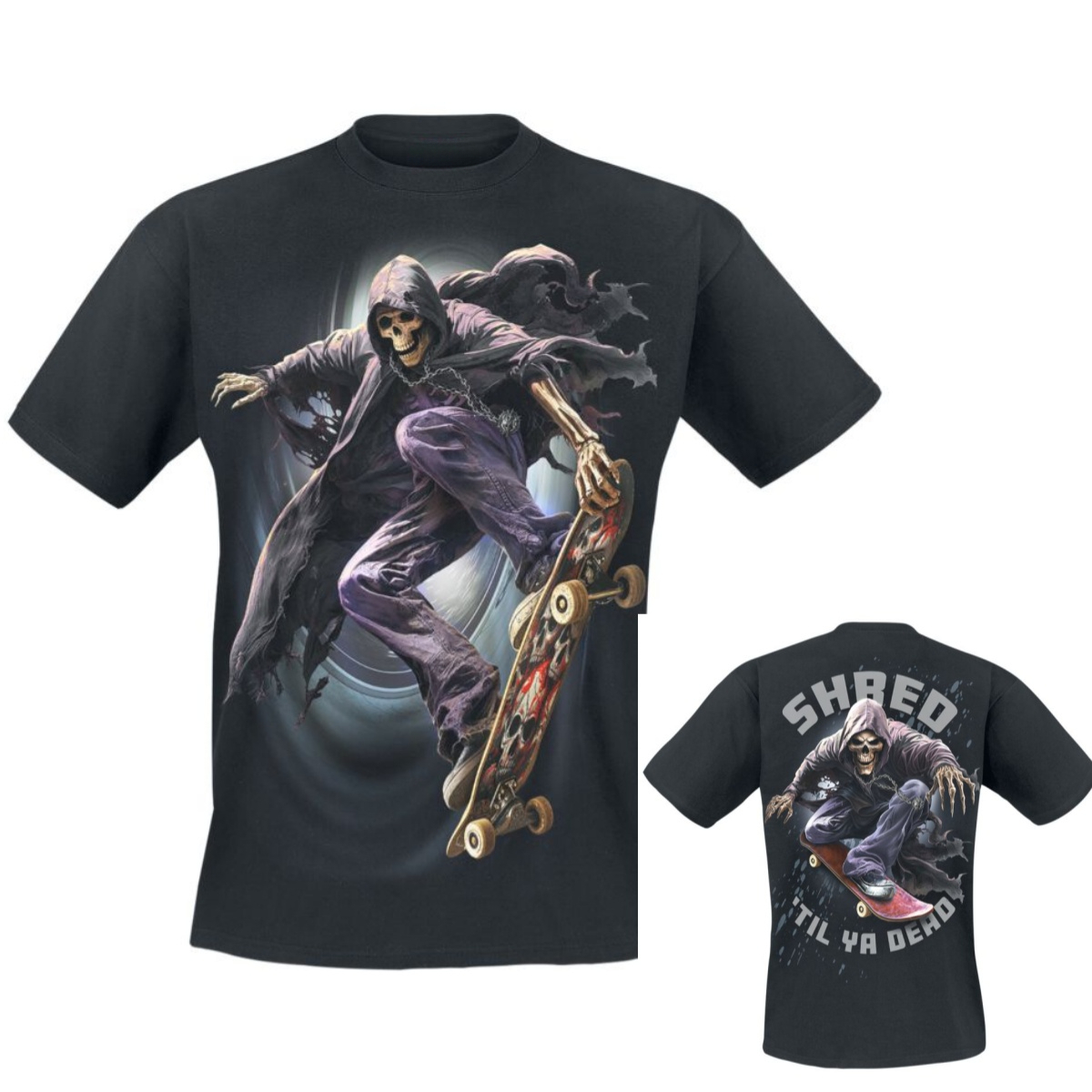 Gothic Streetwear Brand - Soul Boarder Koyu Gotik Spiral Marka