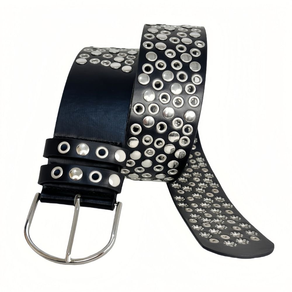 Punk Hollow Eyelet Perçinli Ke - Streetwear Brand Belts incelemesi ve fiyatı